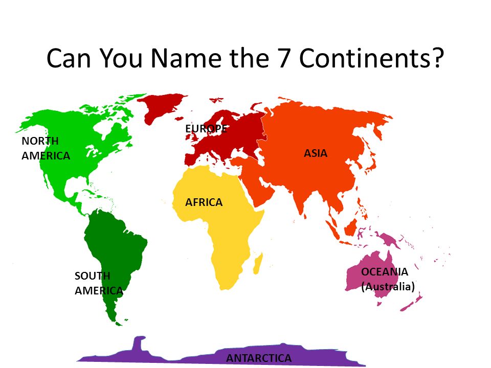 Can You Name the 7 Continents