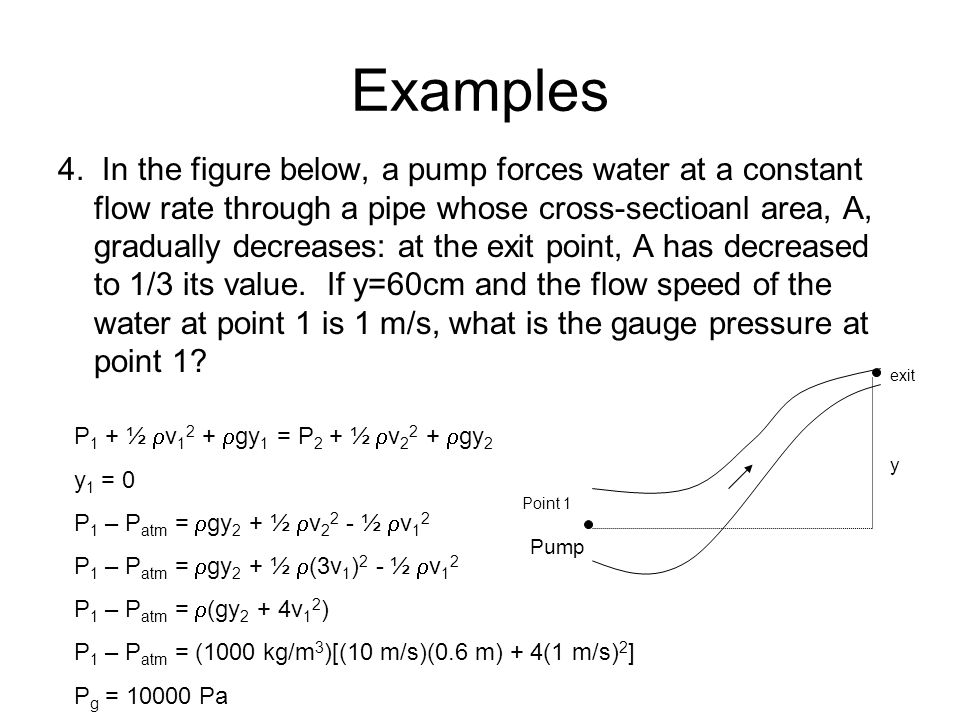 gauge pressure example