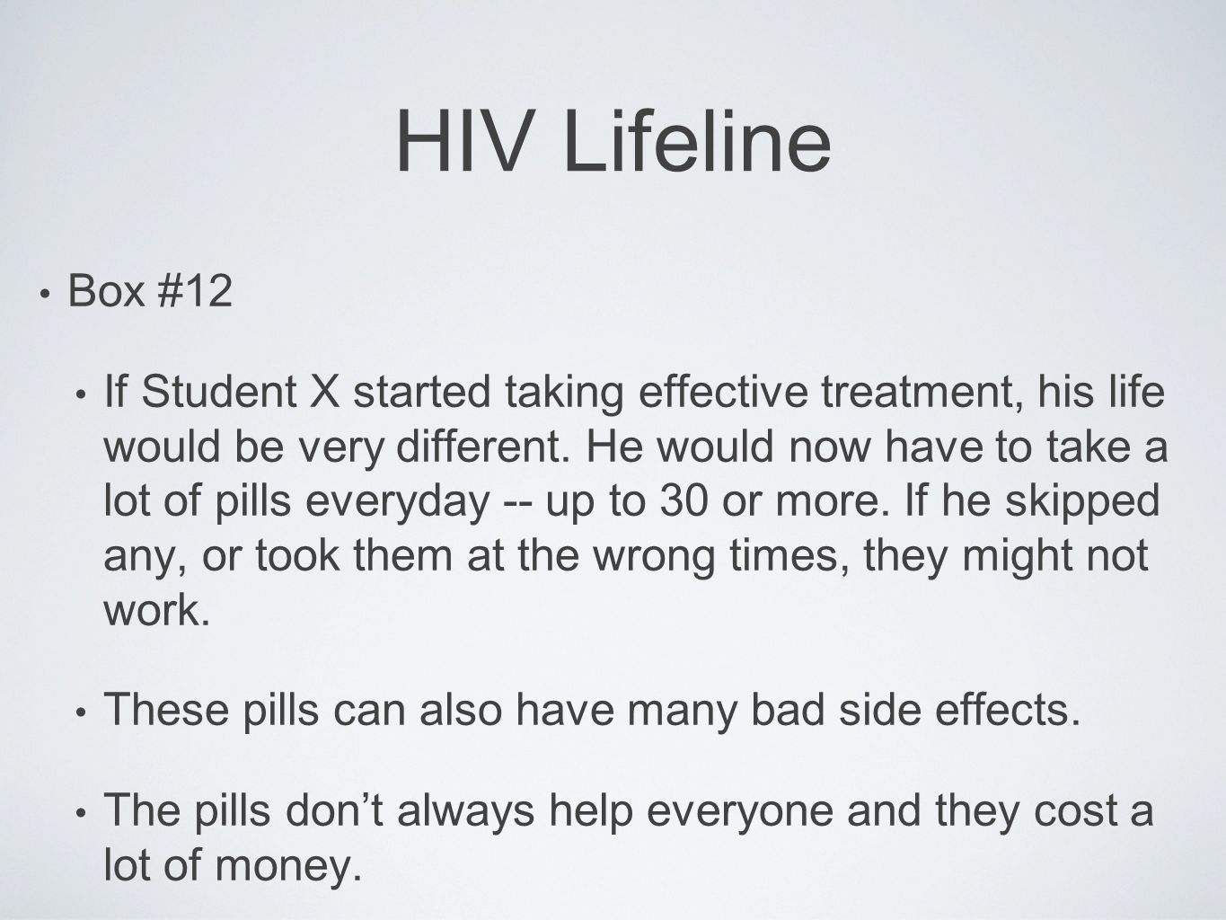 HIV Lifeline Box #12.