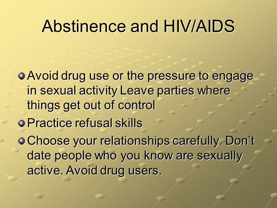 Abstinence and HIV/AIDS