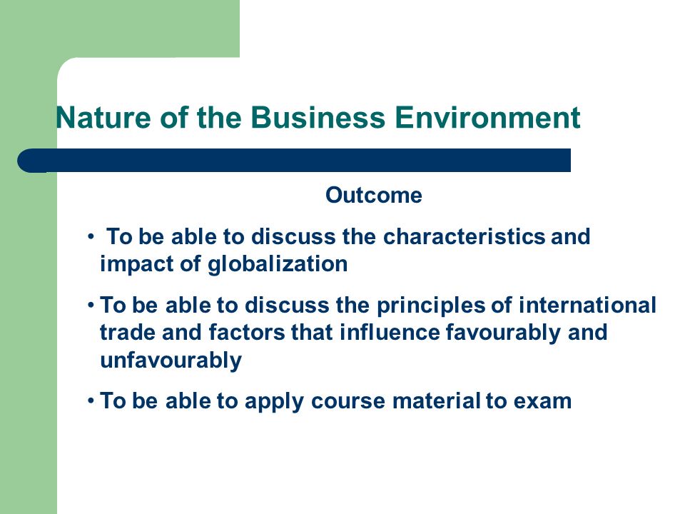Class 11 The Changing Nature of the International Business Environment -  ppt download