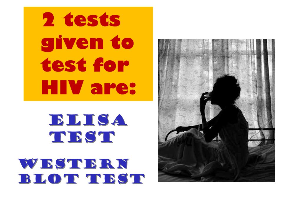 2 tests given to test for HIV are: