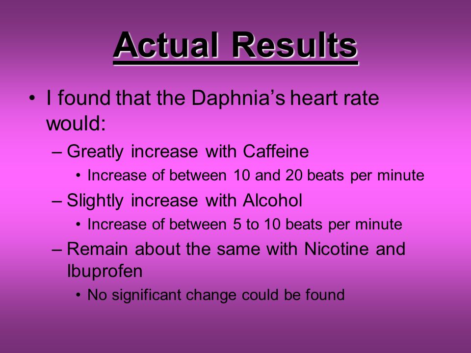daphnia heart rate caffeine