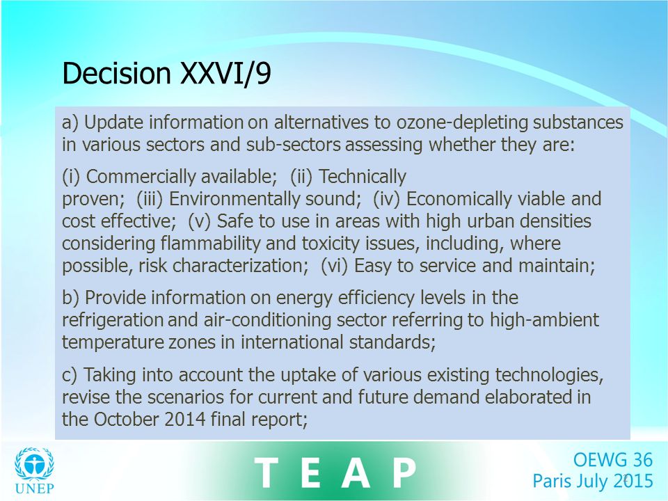 Teap Xxvi9 Task Force Report Ppt Download - 