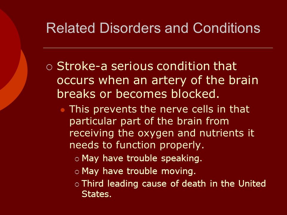 Related Disorders and Conditions