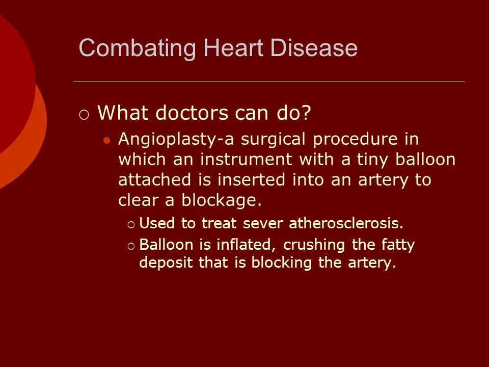 Combating Heart Disease