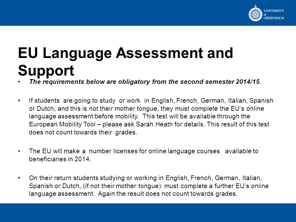 EU Language Assessment and Support