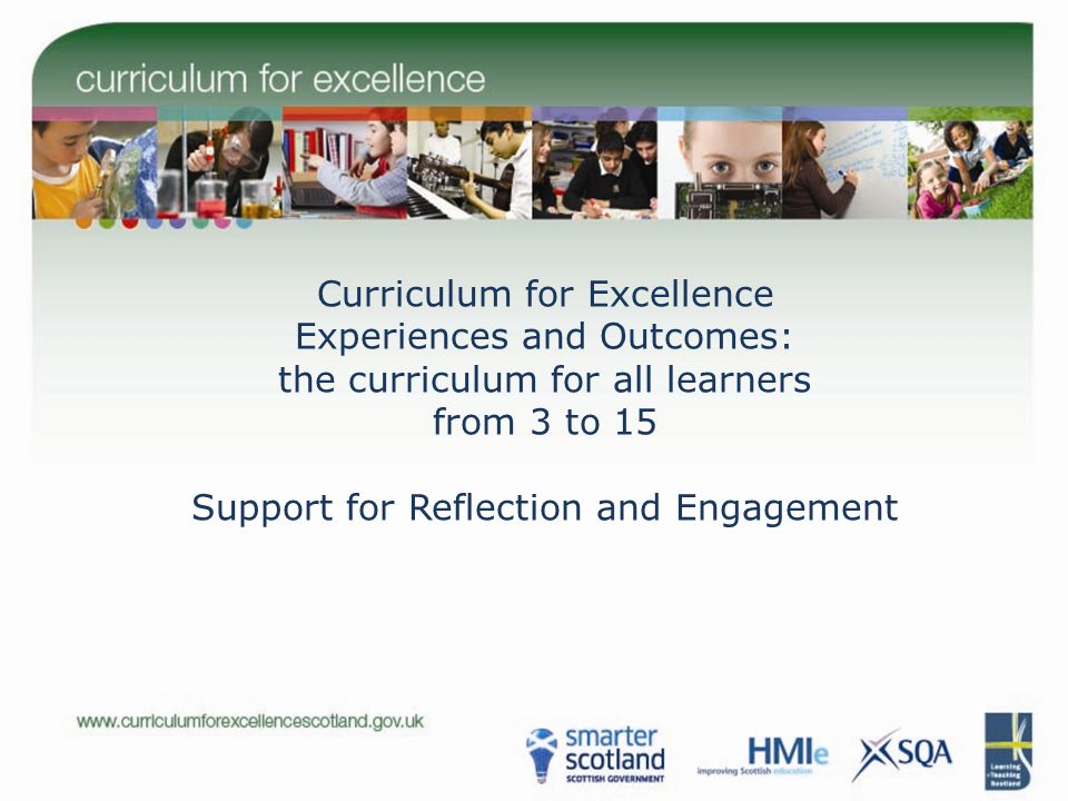 Curriculum for Excellence Experiences and Outcomes: