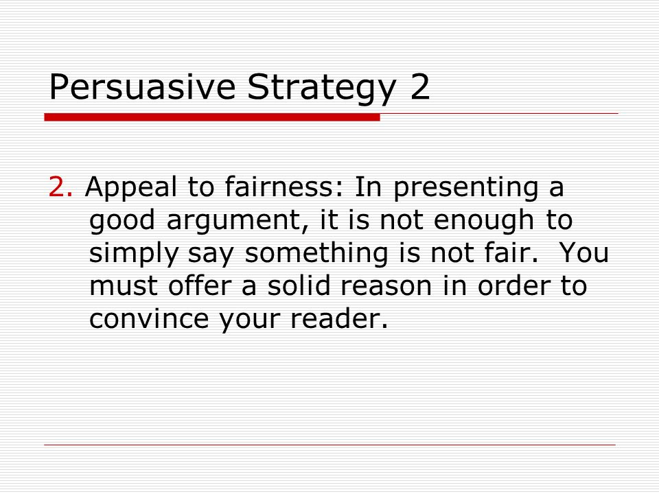 Persuasive Strategy 2