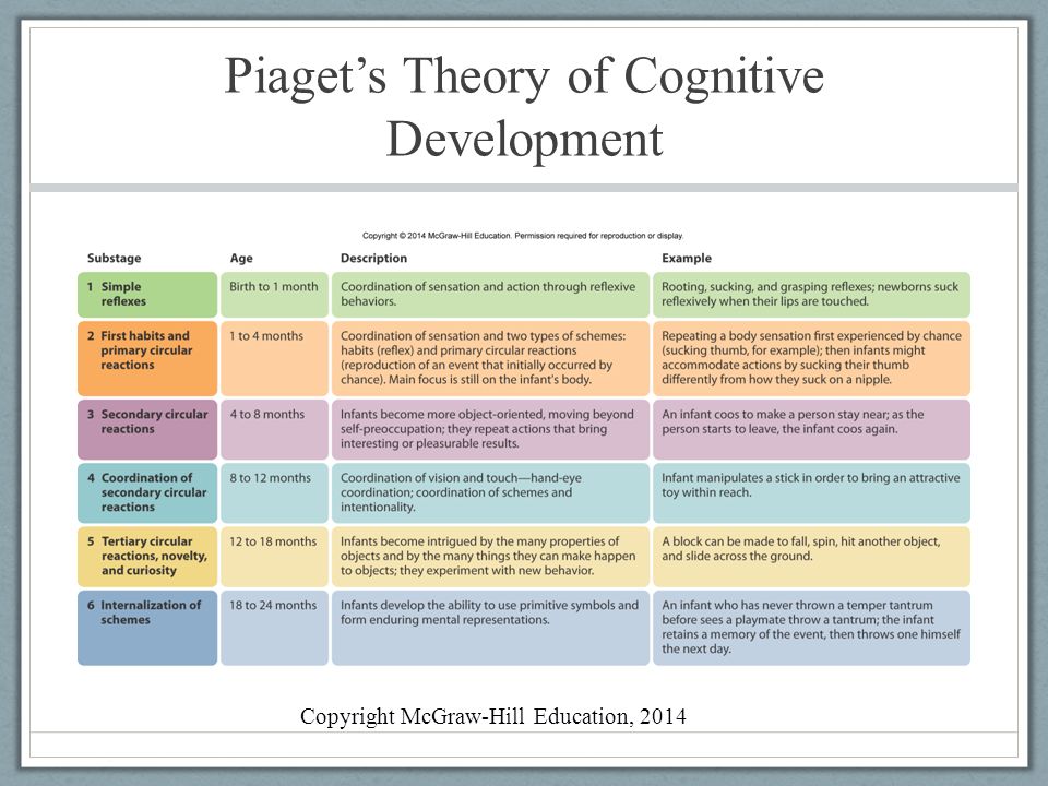 describe piaget's theory of cognitive development