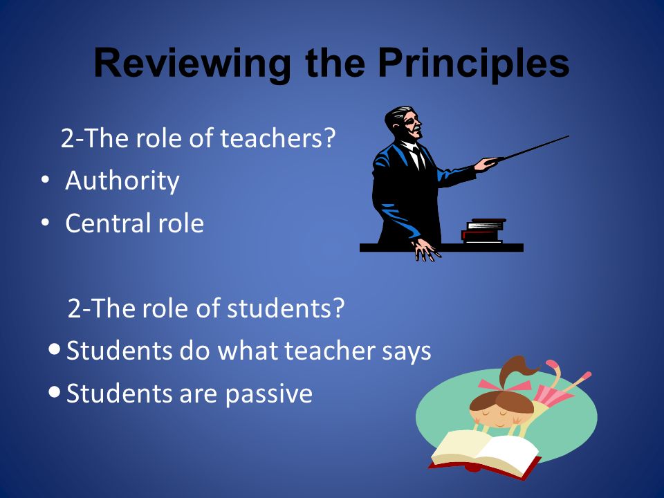 Reviewing the Principles