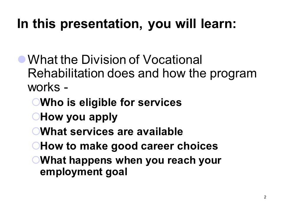 In this presentation, you will learn: