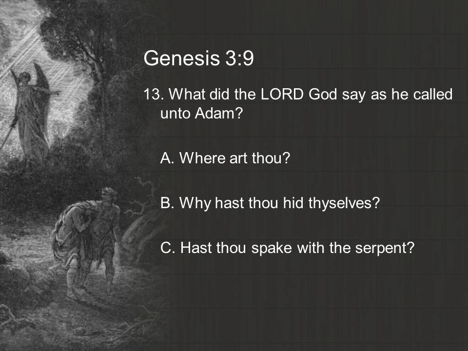 Genesis 3:9
