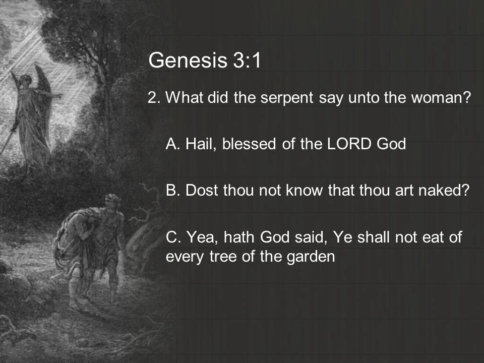 Genesis 3:1