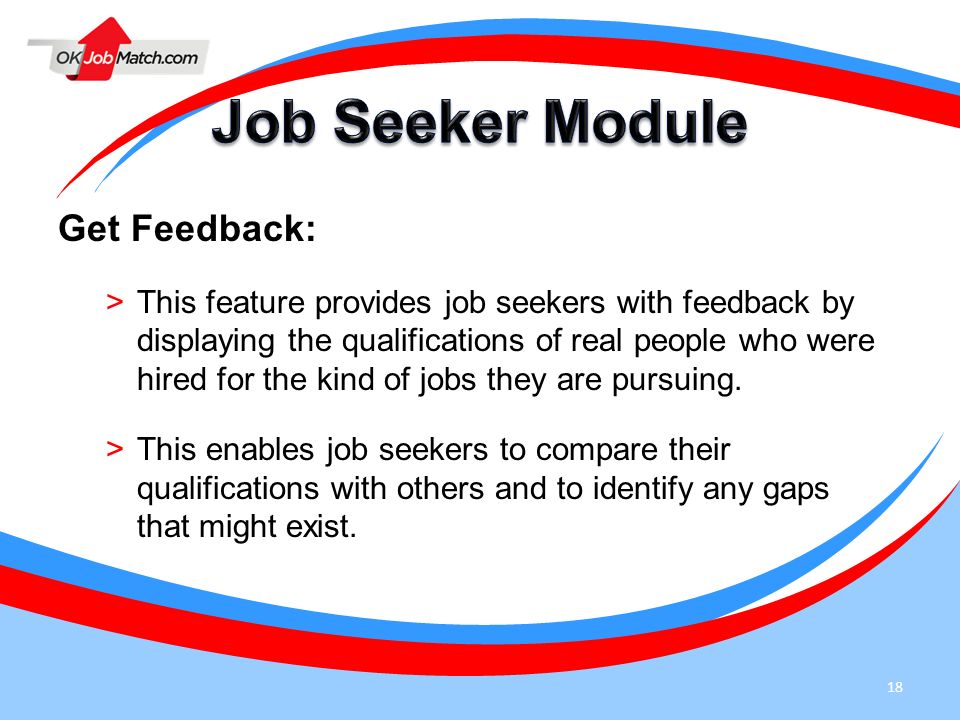Job Seeker Module Get Feedback: