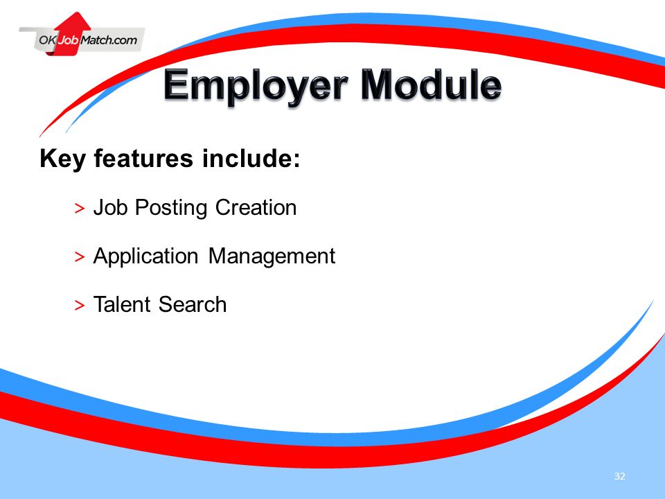 Employer Module Key features include: Job Posting Creation