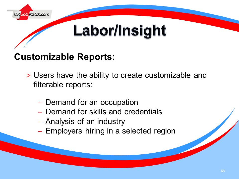 Labor/Insight Customizable Reports: