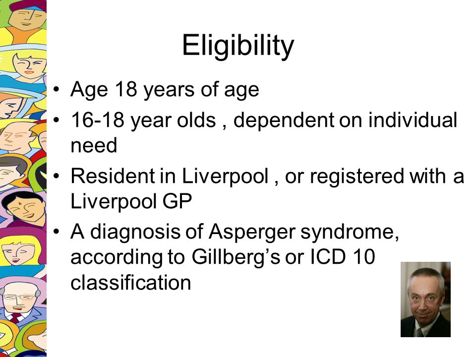 Eligibility Age 18 years of age