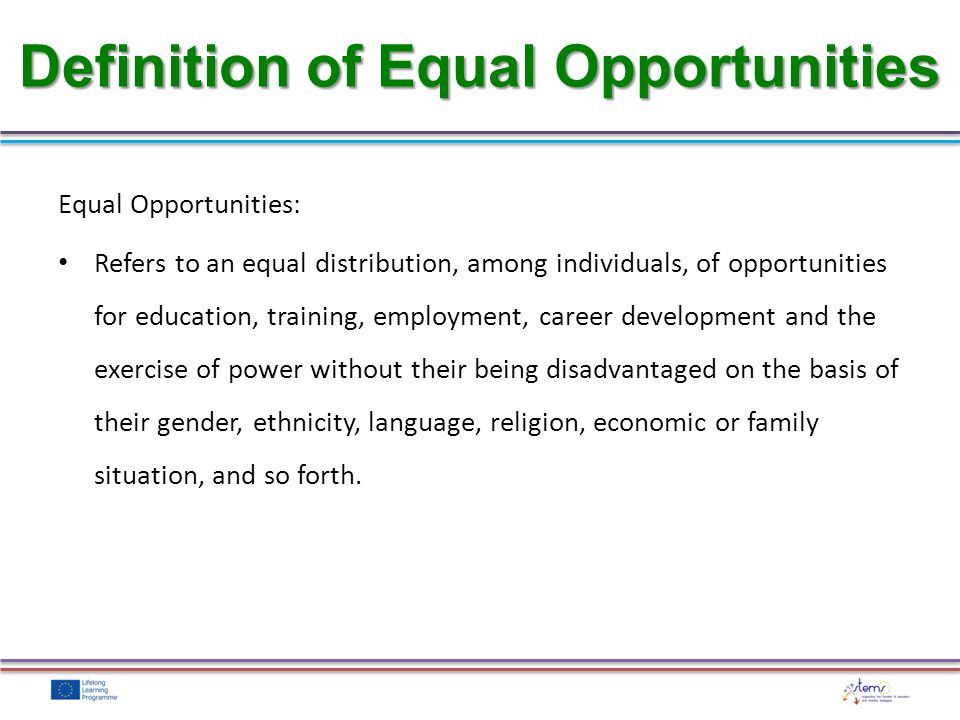 Equal Opportunities and Sport - ppt video online download
