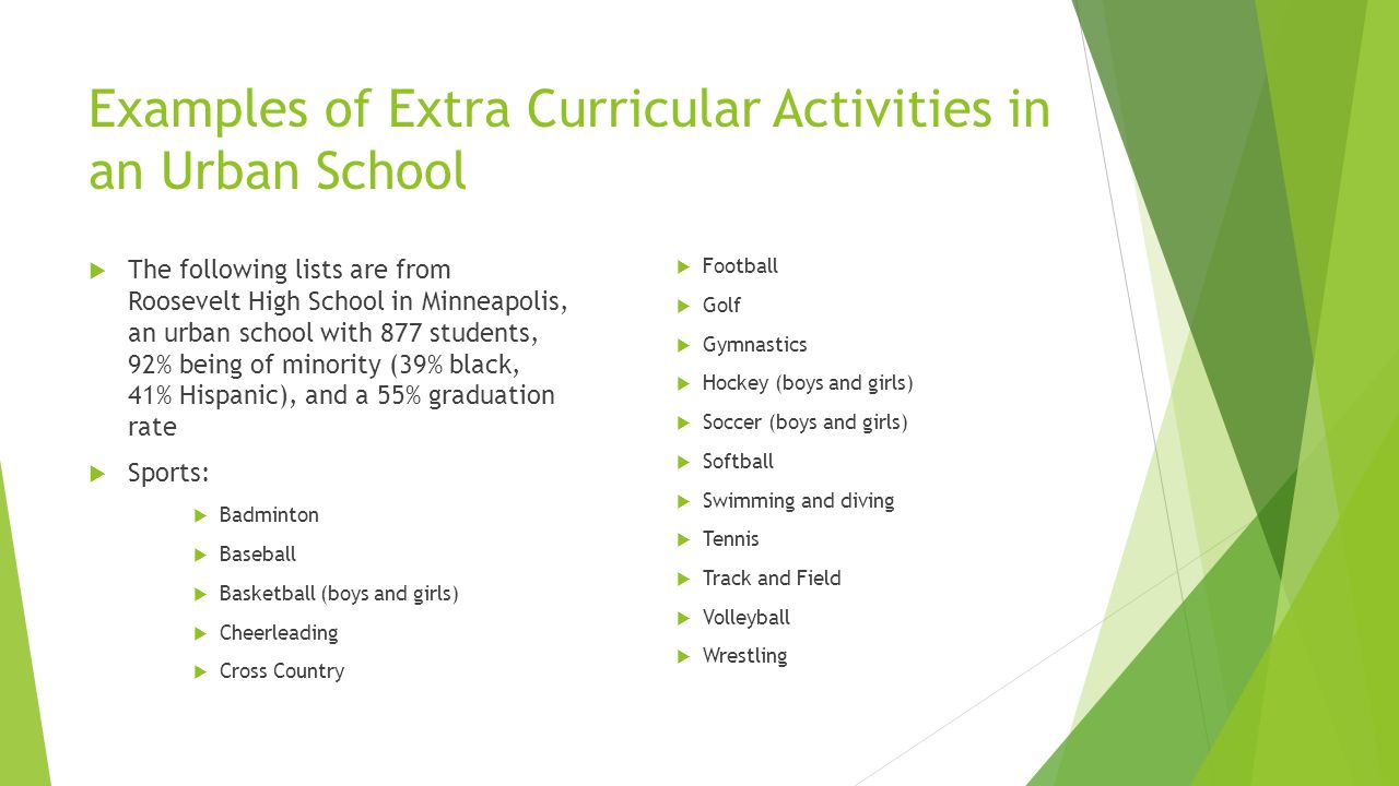 extra curricular achievements examples