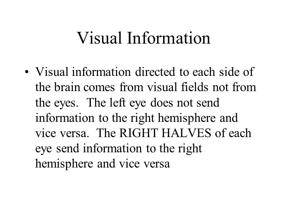 Visual Information
