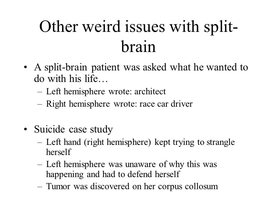 Other weird issues with split-brain