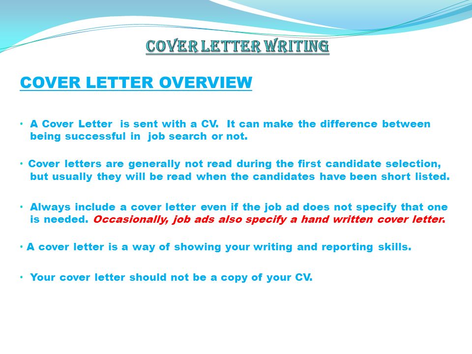 Difference Between Cover Letter And Cv from slideplayer.com