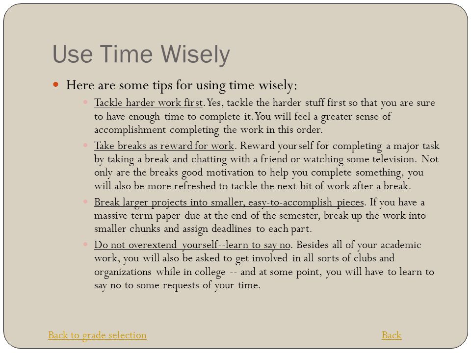 how to spend time wisely essay