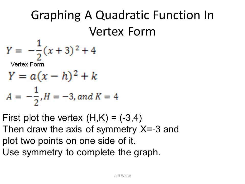 5 1 A Quadratic Function F Is A Function Of The Form F X Ax2 Bx C Where A B And C Are Real Numbers And A Not Equal To Zero