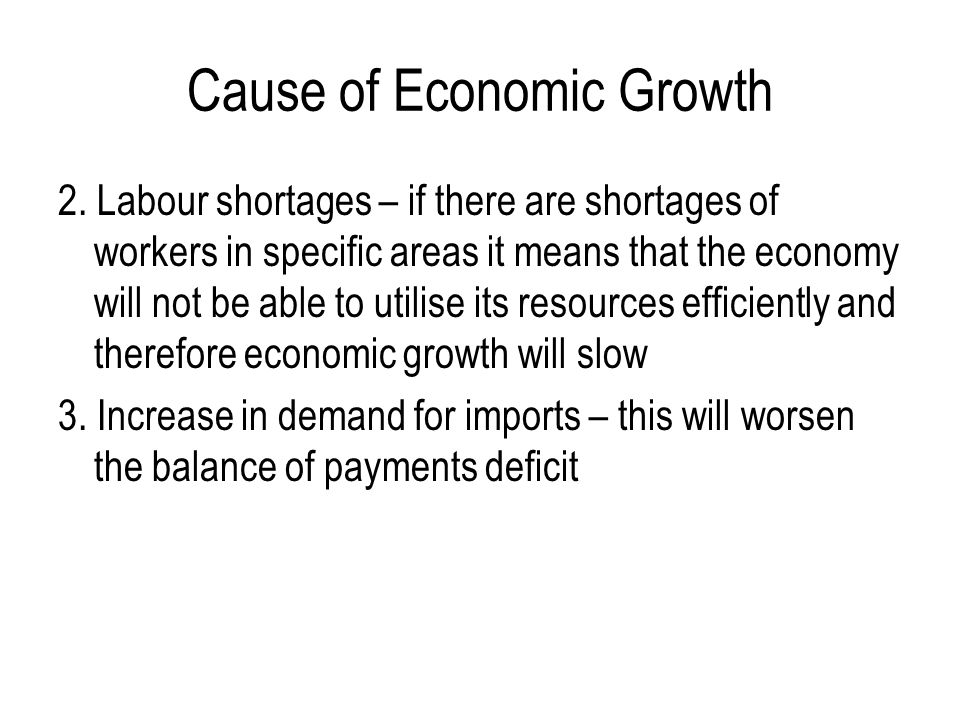 Cause of Economic Growth