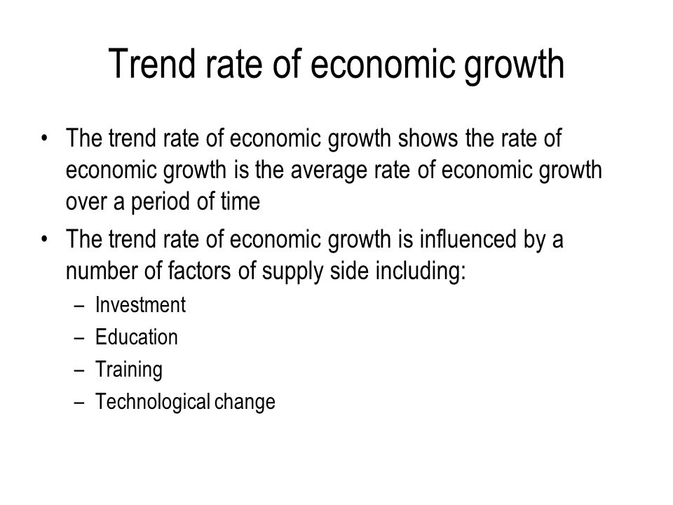 Trend rate of economic growth