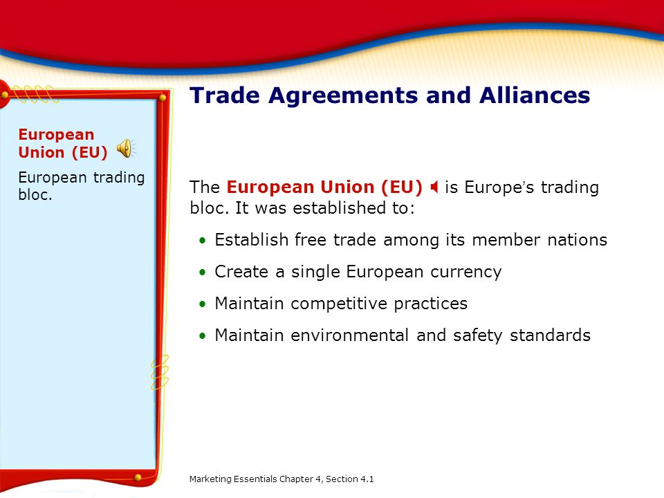 Trade Agreements and Alliances