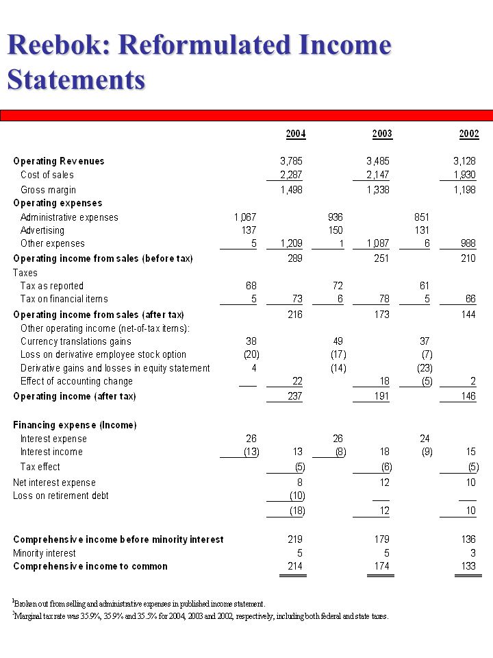 Balance Sheet and the Income Statement 