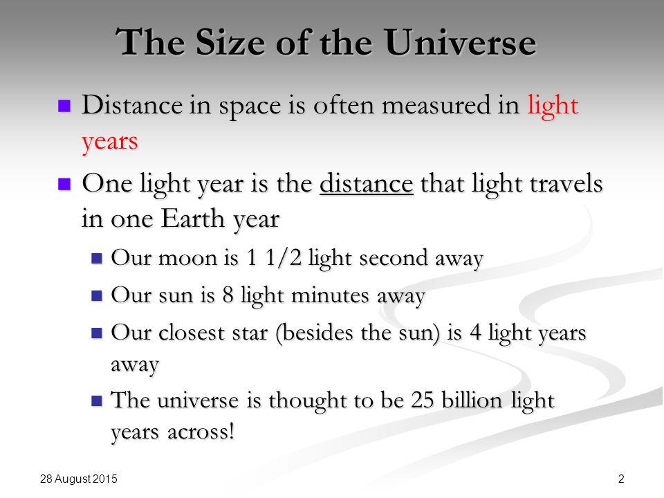 The Universe Stars Our Solar System Orbits Gravity Ppt