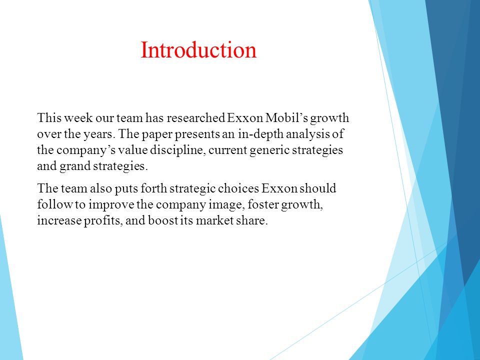 exxonmobil strategy analysis