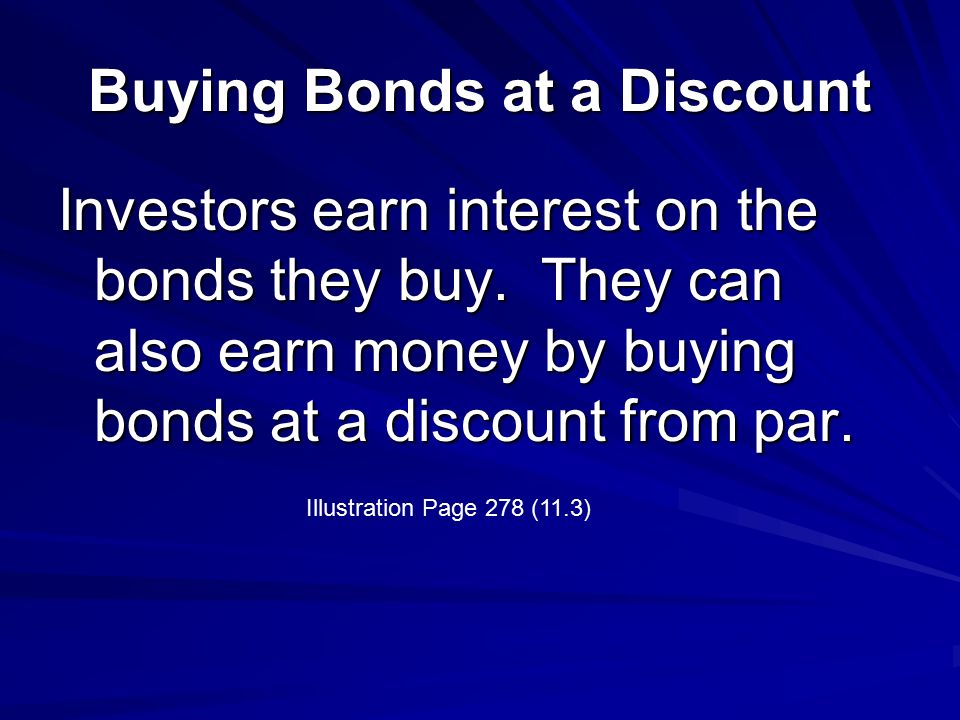 Buying Bonds at a Discount