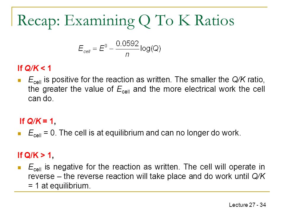 Chem Pharmacy Week 9 Nernst Equation Ppt Download