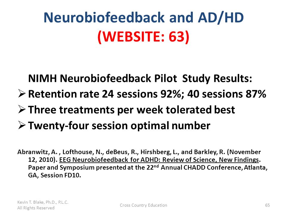 Neurobiofeedback and AD/HD (WEBSITE: 63)