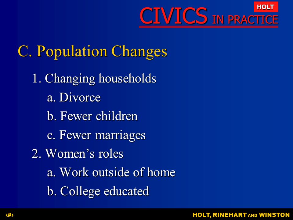 C. Population Changes