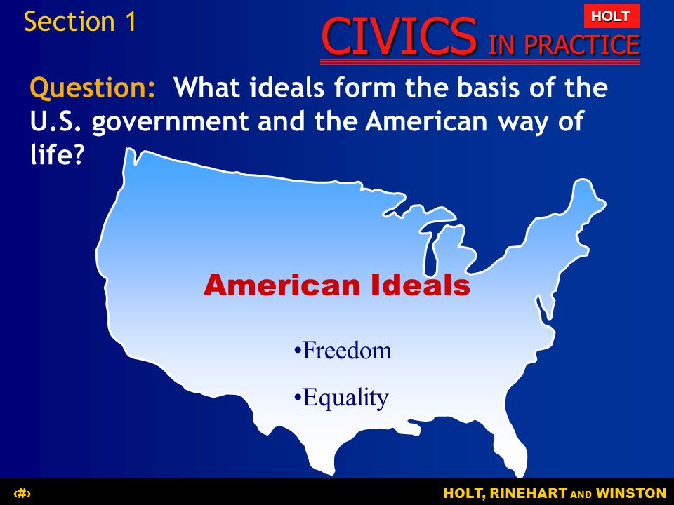 American Ideals Section 1
