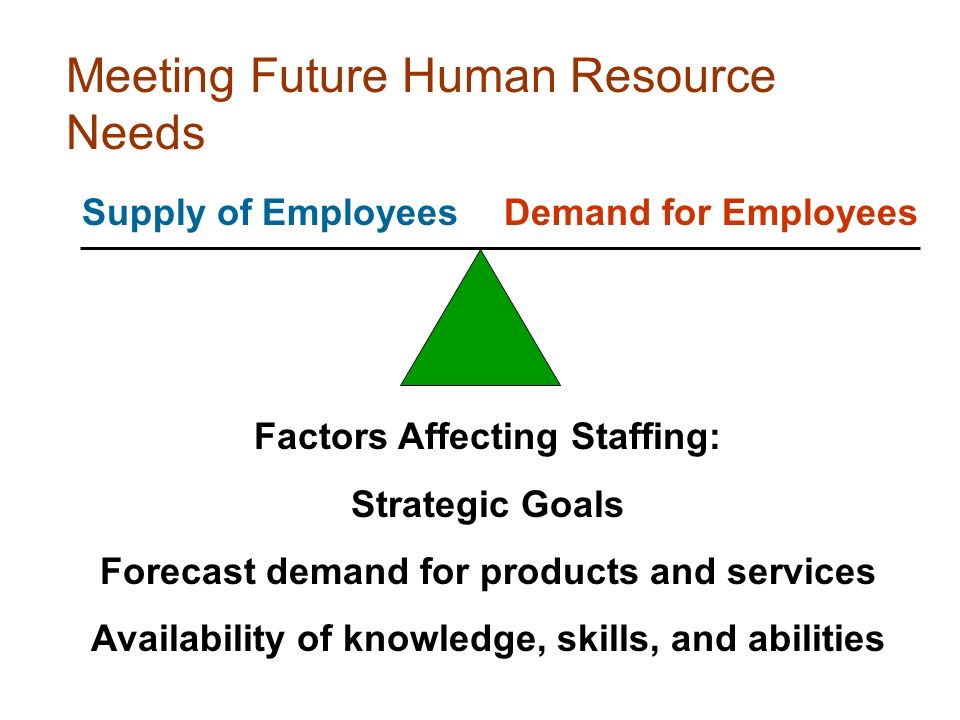 Meeting Future Human Resource Needs