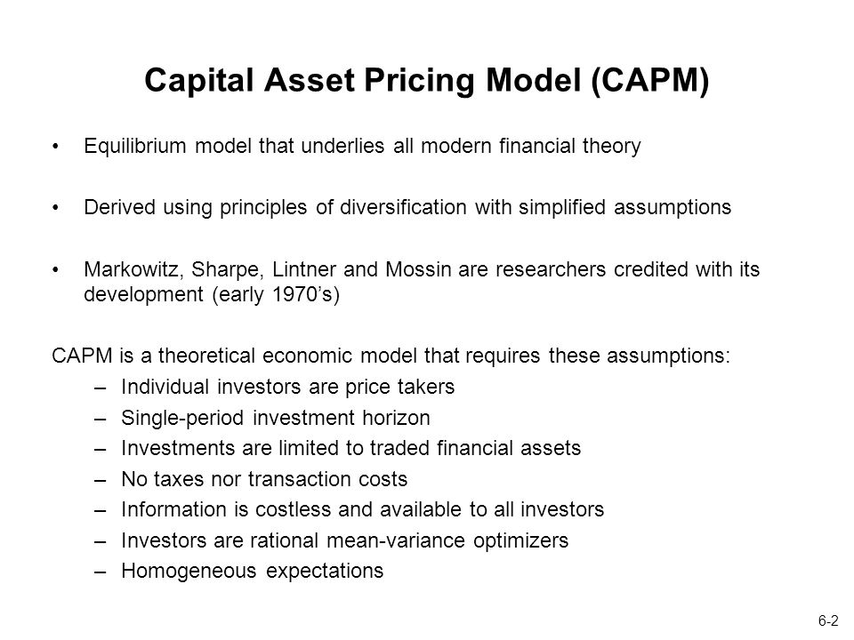 Chapter 7: Capital Asset Pricing Model and Arbitrage Pricing Theory - ppt  video online download