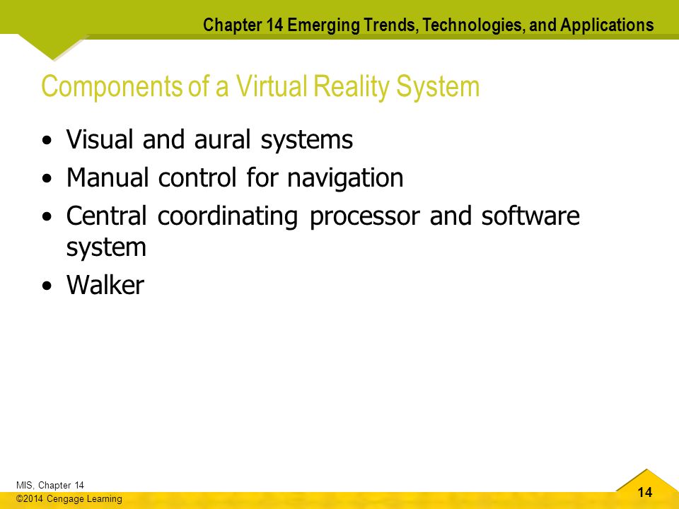 Components of a Virtual Reality System