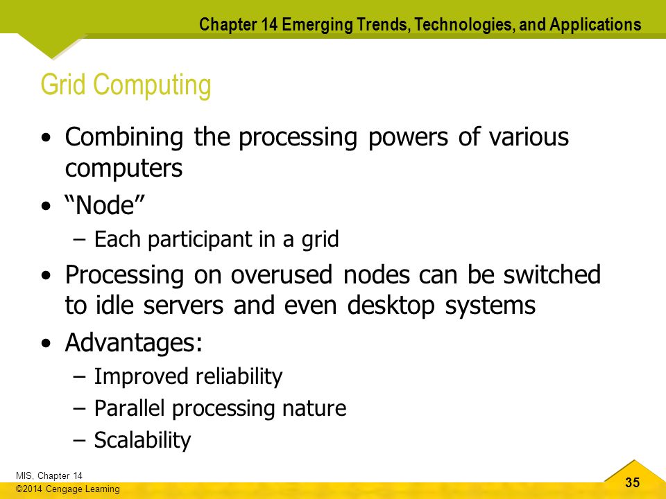 Grid Computing Combining the processing powers of various computers