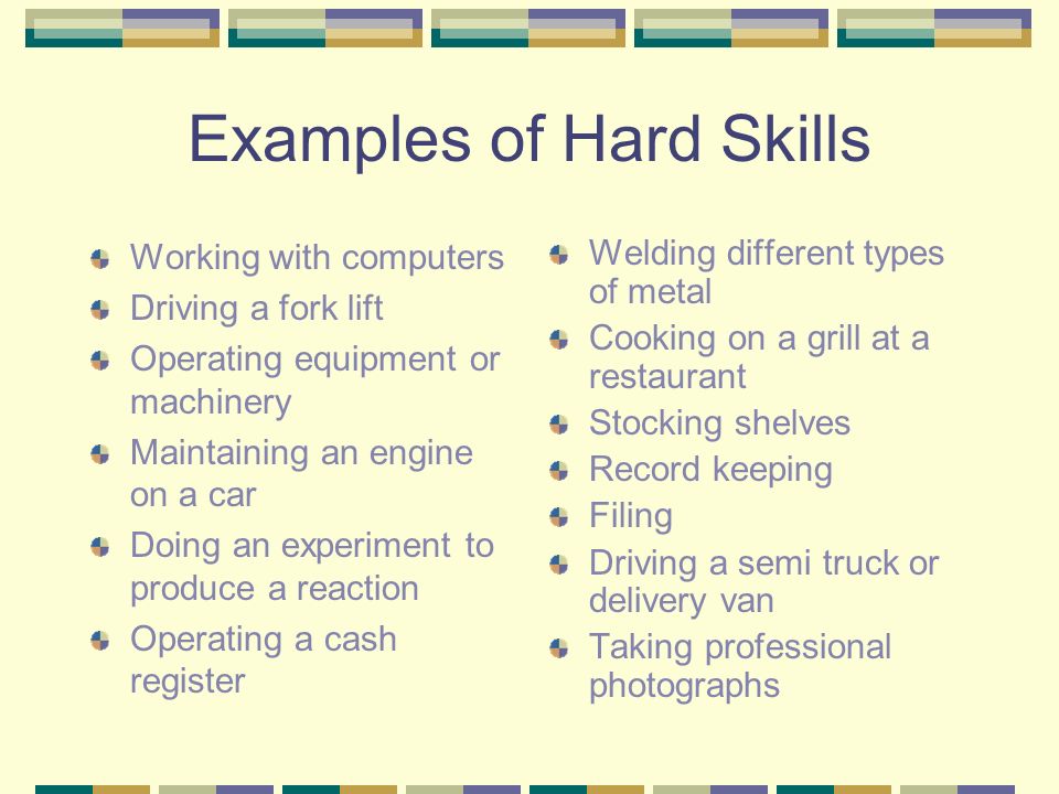 Hard предложения. Hard skills examples. Skills list пример. Hard skills и Soft skills. Professional skills примеры.