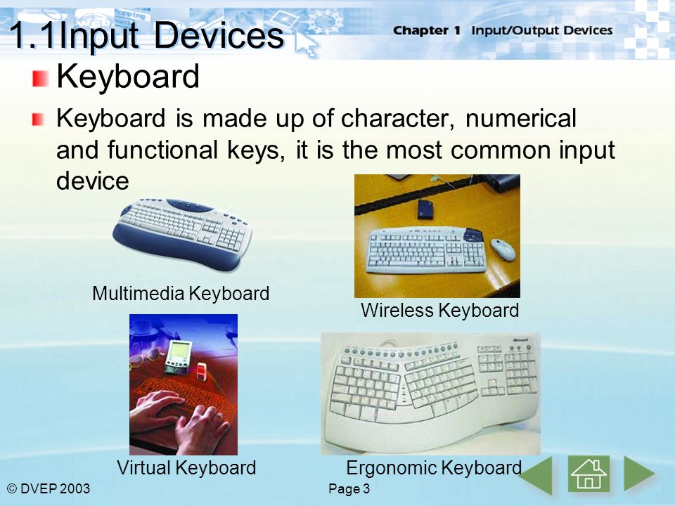 1.1Input Devices Keyboard