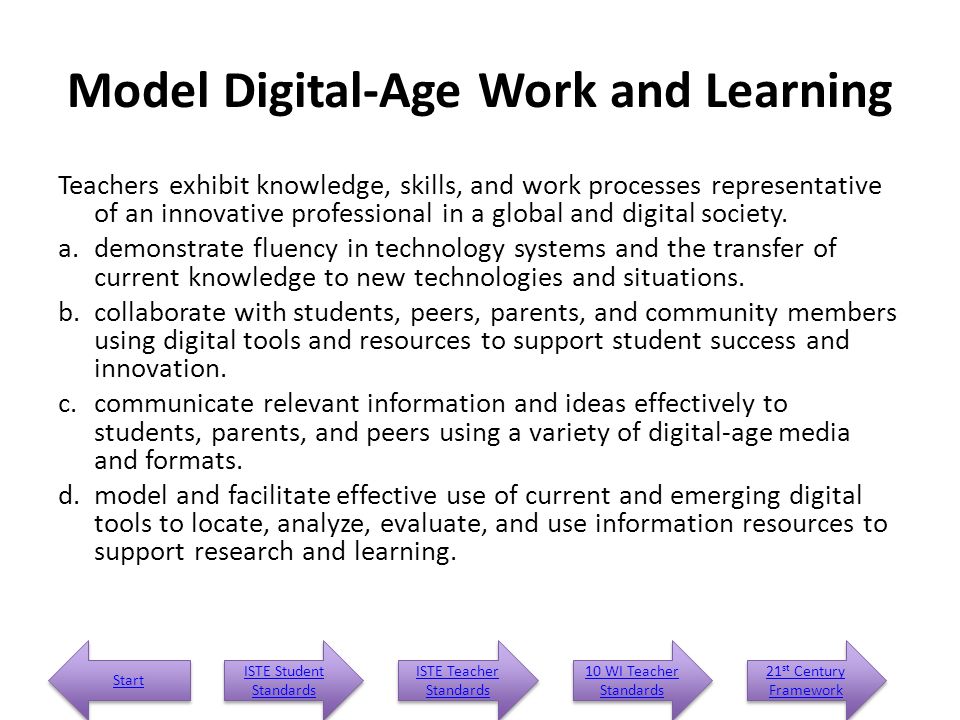 Model Digital-Age Work and Learning