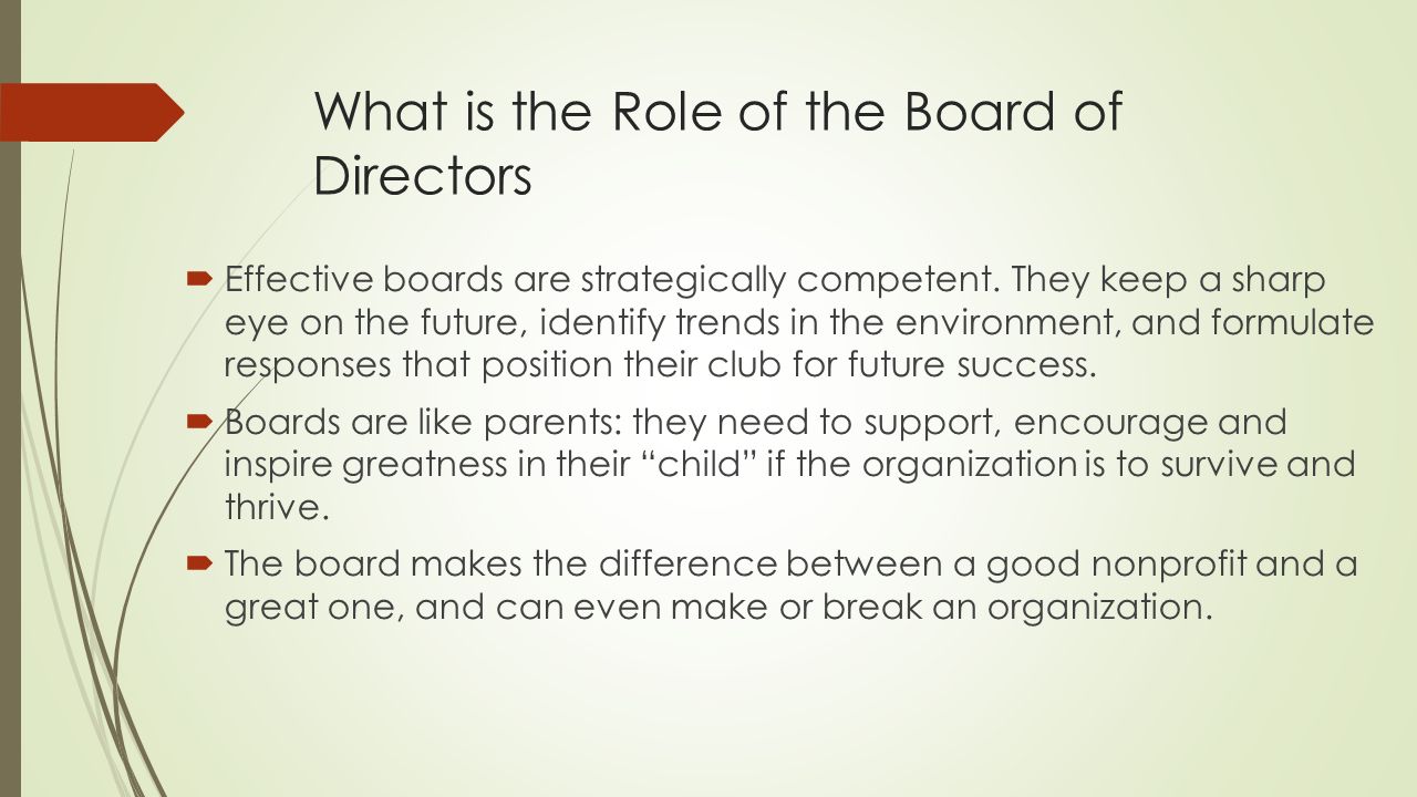 Building An Effective Board Of Directors