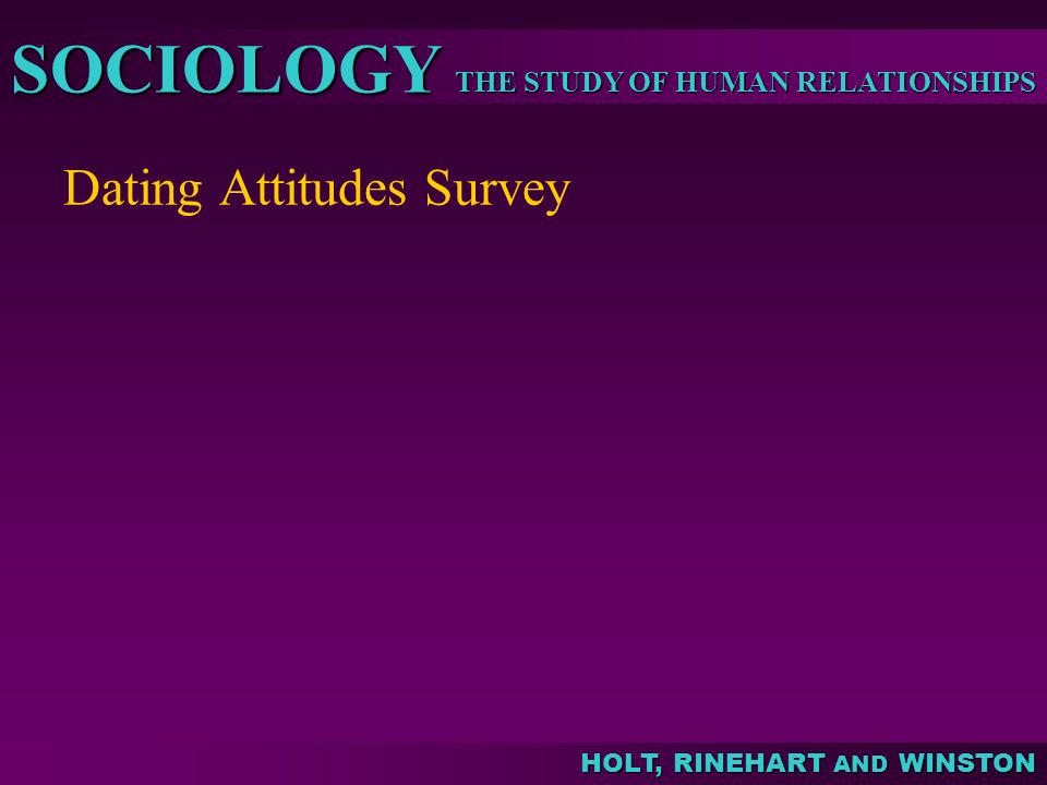 Dating Attitudes Survey