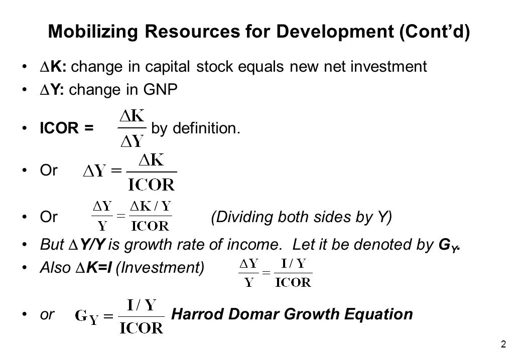 Incremental Capital Output Ratio (ICOR): Definition and Formula